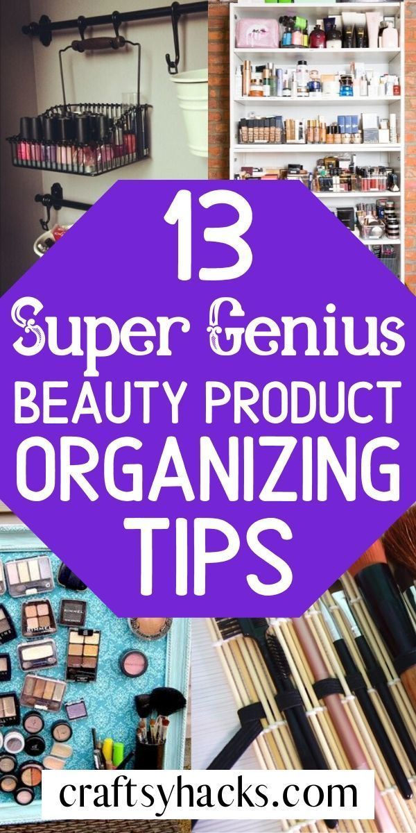 18 diy Makeup organization ideas