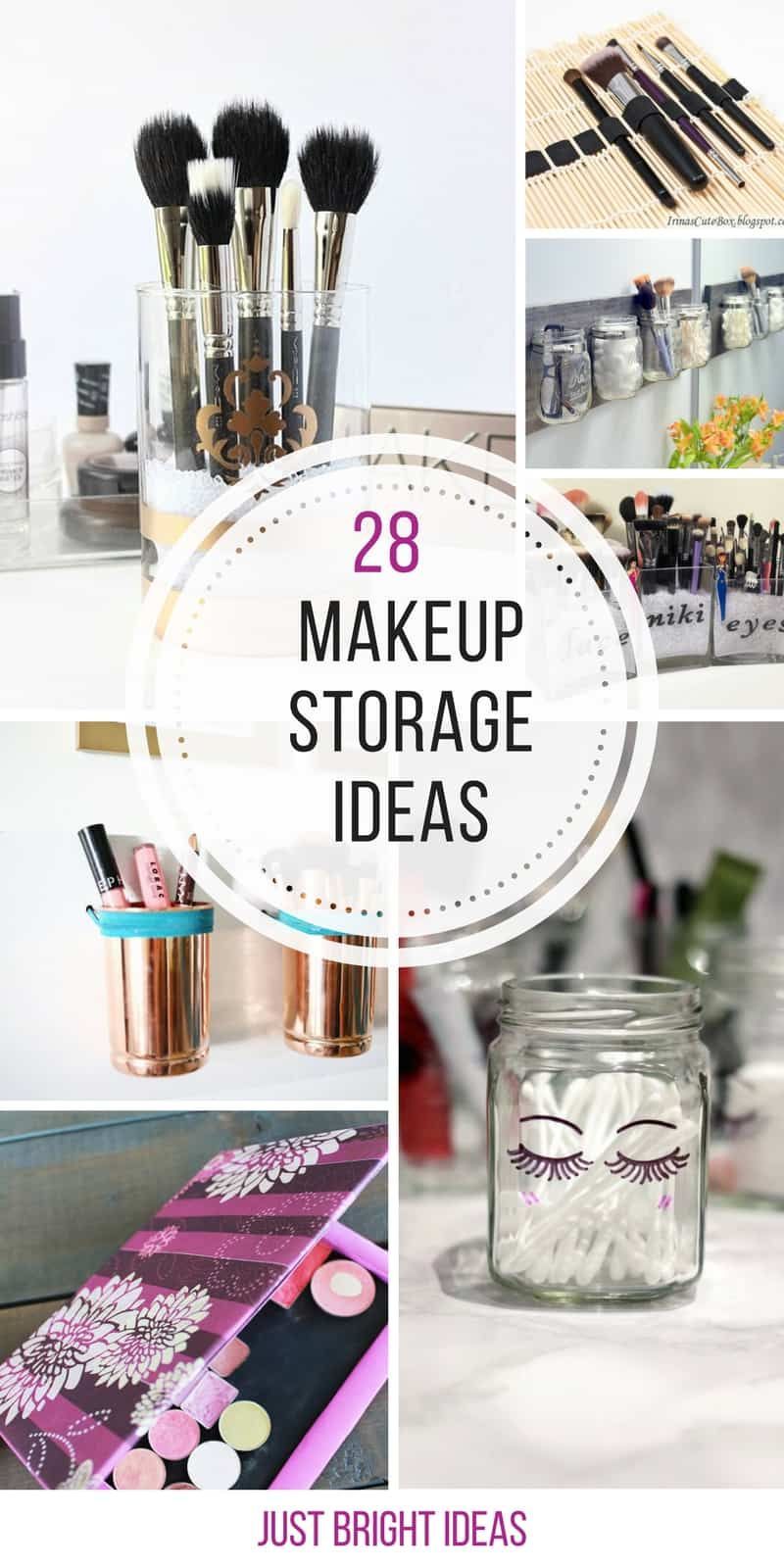28 Brilliantly Easy DIY Makeup Storage Ideas You Need to Make Now - 28 Brilliantly Easy DIY Makeup Storage Ideas You Need to Make Now -   18 diy Makeup organization ideas