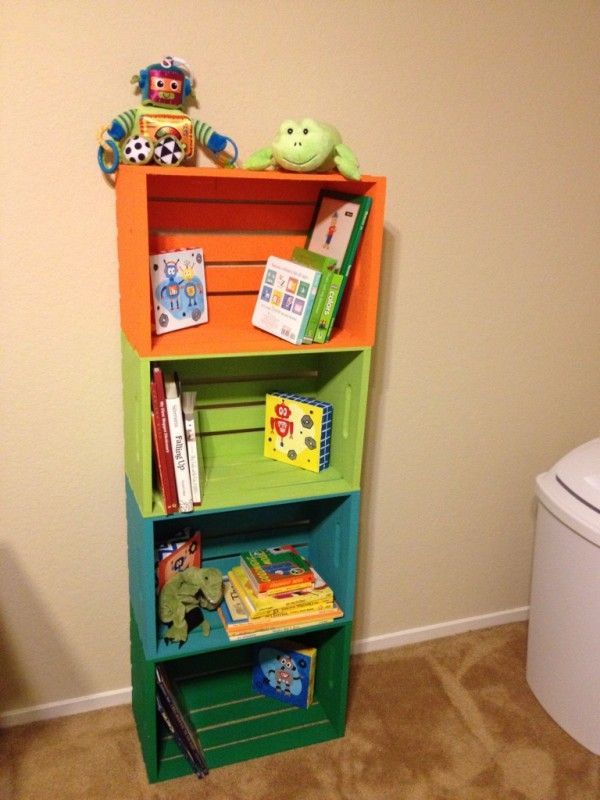 19 DIY Bookshelves That Will Help Your Kids Have a Desire to Read More - 19 DIY Bookshelves That Will Help Your Kids Have a Desire to Read More -   18 diy Muebles cajas ideas