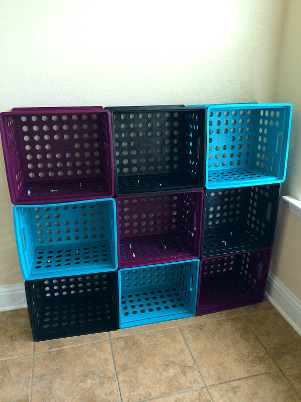 $3 Baskets + Zip Ties = DIY Cubby Storage - $3 Baskets + Zip Ties = DIY Cubby Storage -   18 diy Muebles cajas ideas