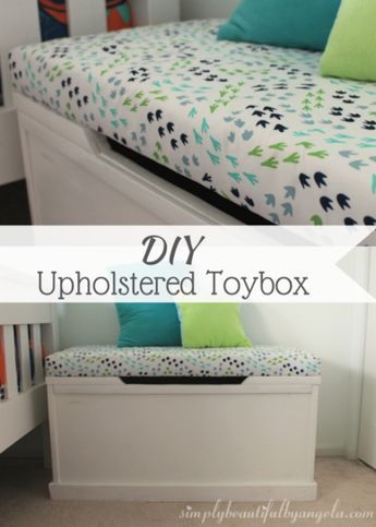 DIY Upholstered Toybox | Simply Beautiful By Angela - DIY Upholstered Toybox | Simply Beautiful By Angela -   18 diy Muebles infantiles ideas