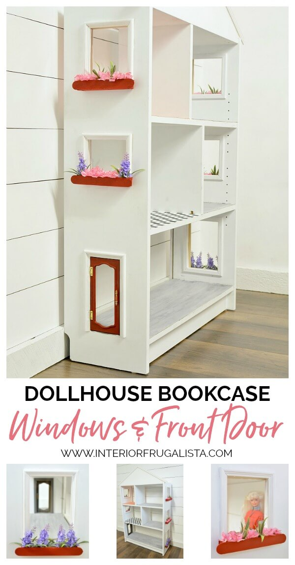 Dollhouse Bookcase DIY Windows and Front Door - Dollhouse Bookcase DIY Windows and Front Door -   18 diy Muebles infantiles ideas