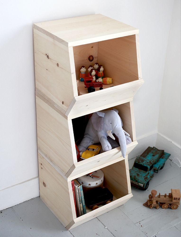 DIY Wooden Toy Bins - DIY Wooden Toy Bins -   18 diy Muebles infantiles ideas