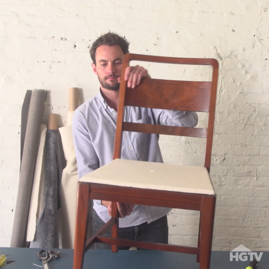 How to Re-Cover a Dining Room Chair - How to Re-Cover a Dining Room Chair -   18 diy Room chair ideas