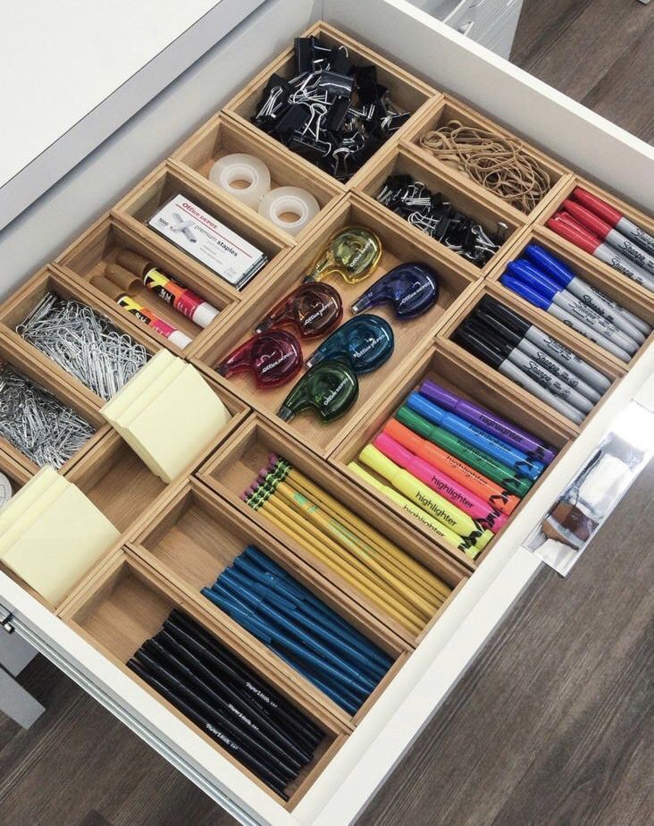 Stackable Bamboo Drawer Organizers - Stackable Bamboo Drawer Organizers -   18 diy Room organizers ideas