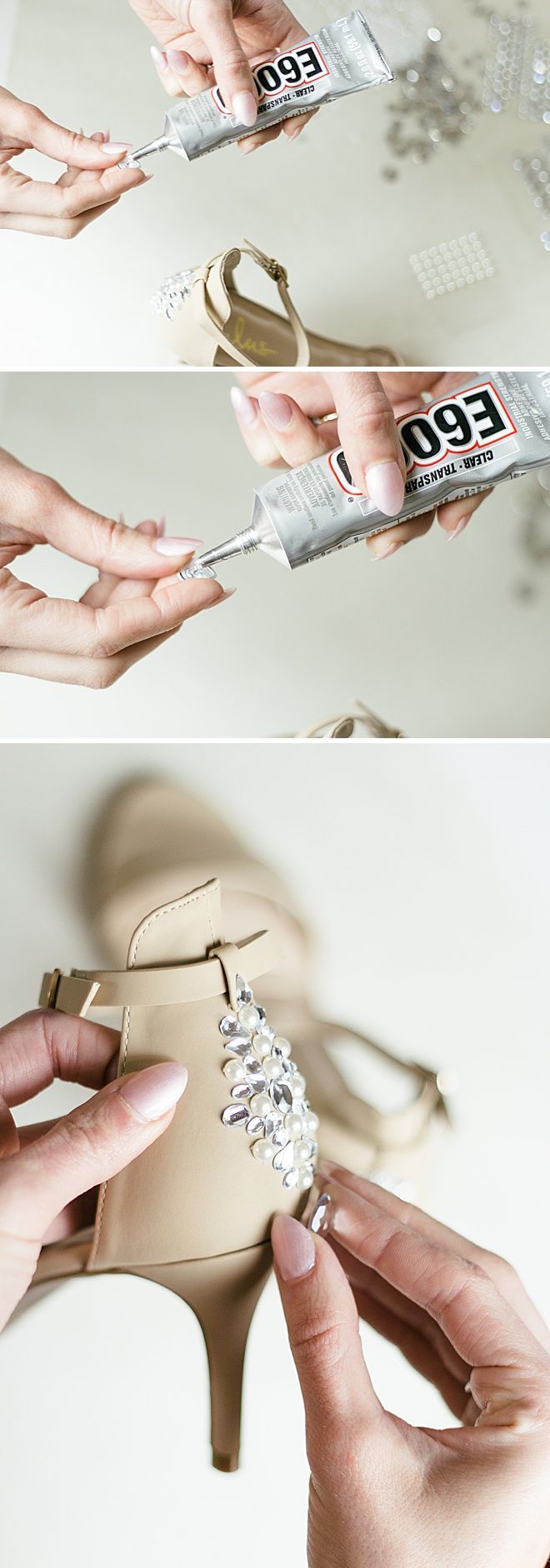 DIY Rhinestone Embellished Wedding Shoes Heels - DIY Rhinestone Embellished Wedding Shoes Heels -   18 diy Wedding shoes ideas