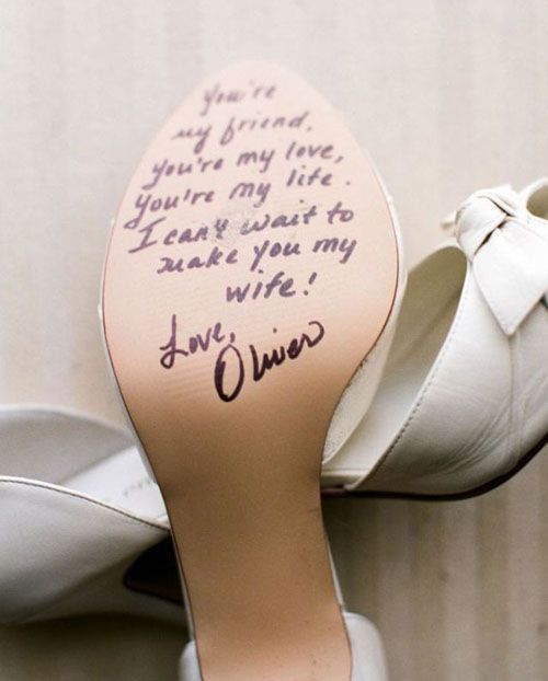 19 Insanely Clever Things You'll Wish You Did at Your Wedding - 19 Insanely Clever Things You'll Wish You Did at Your Wedding -   18 diy Wedding shoes ideas