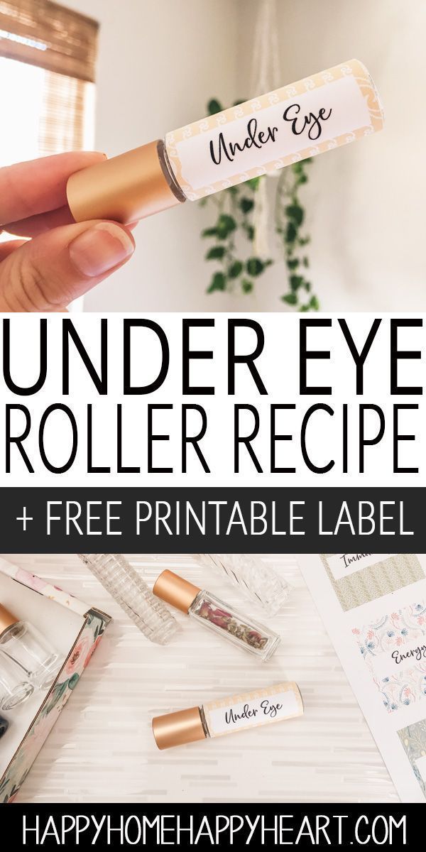 DIY Under Eye Roller Blend + Free Printable Roller Label - DIY Under Eye Roller Blend + Free Printable Roller Label -   18 essential beauty Products ideas