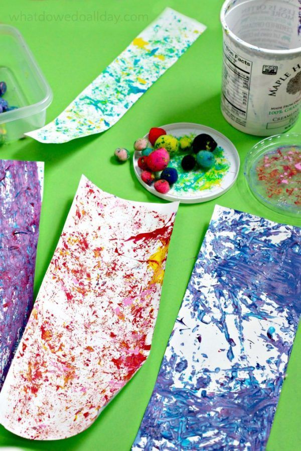 Shaken Container Painting: Active Art Project for Kids - Shaken Container Painting: Active Art Project for Kids -   18 fitness Art for preschool ideas