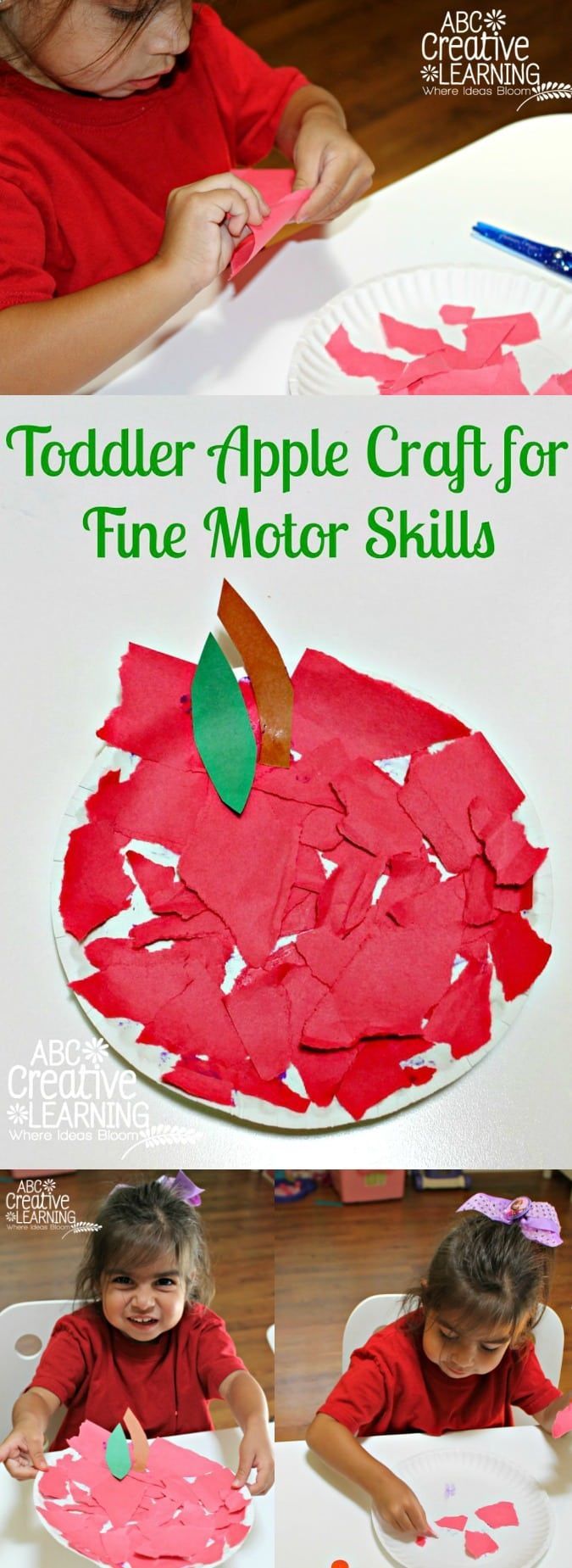 Toddler Apple Craft for Fine Motor Skills - Simply Today Life - Toddler Apple Craft for Fine Motor Skills - Simply Today Life -   18 fitness Art for preschool ideas