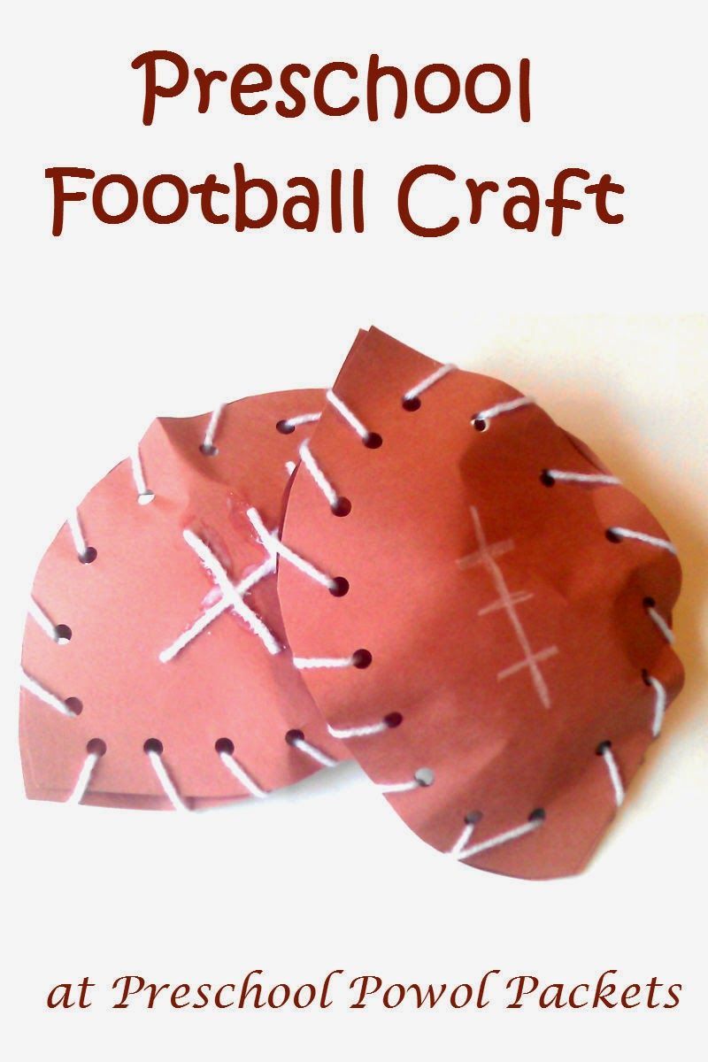 Football Preschool Craft - Football Preschool Craft -   18 fitness Art for preschool ideas