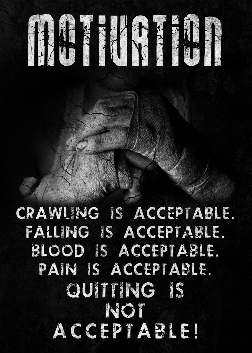 Quitting is not Acceptable! Text Art Poster Print | metal posters - Displate - Quitting is not Acceptable! Text Art Poster Print | metal posters - Displate -   18 fitness Art poster ideas