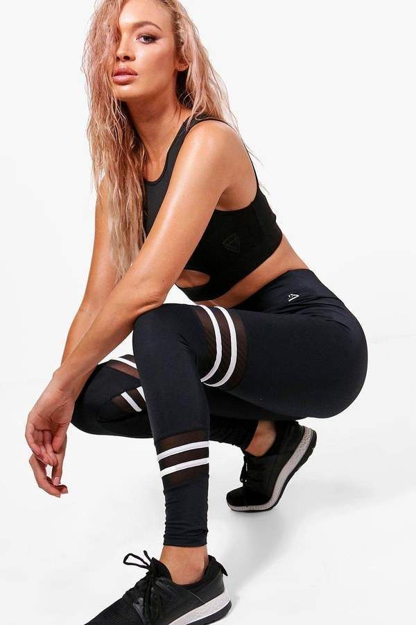 Fit Stripe High Waisted Running Leggings | boohoo - Fit Stripe High Waisted Running Leggings | boohoo -   18 fitness Photoshoot hairstyles ideas