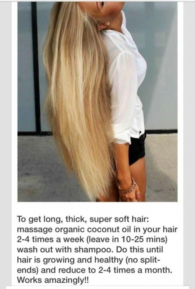 Get Longer, Thicker, Super Soft Hair With Organic Coconut Oil! #tipit - Get Longer, Thicker, Super Soft Hair With Organic Coconut Oil! #tipit -   18 fitness Style hair ideas