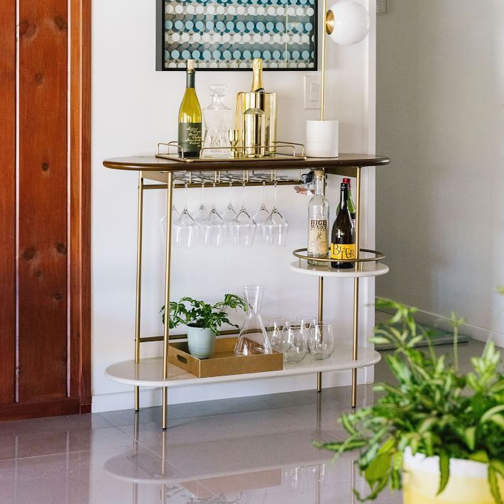 Tiered Bar Console - Tiered Bar Console -   19 beauty Bar display ideas