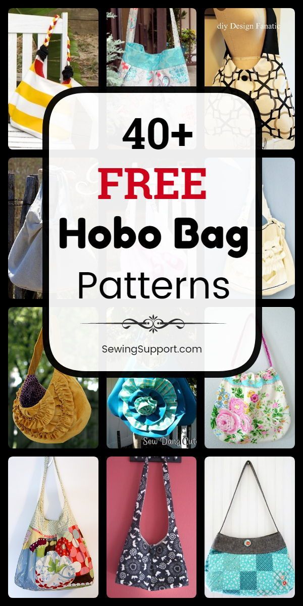 40+ Free Hobo Bag Patterns - 40+ Free Hobo Bag Patterns -   19 diy Bag and purses ideas