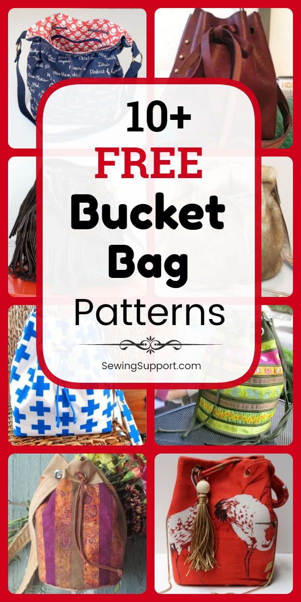 Free Bucket Bag Patterns - Free Bucket Bag Patterns -   19 diy Bag and purses ideas