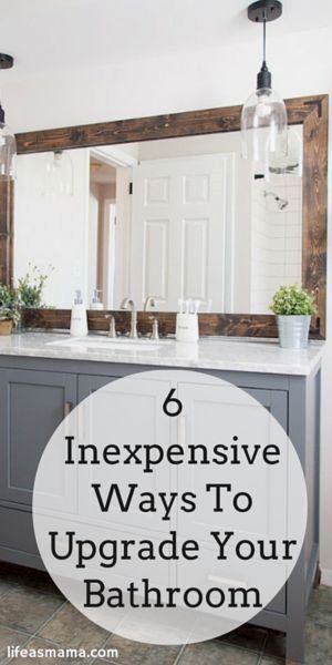 8 Inexpensive Ways To Upgrade Your Bathroom - 8 Inexpensive Ways To Upgrade Your Bathroom -   19 diy Bathroom updates ideas