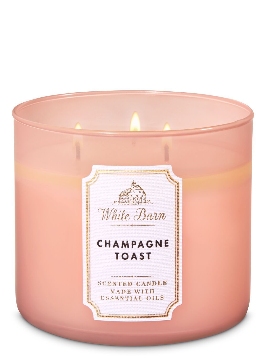 Champagne Toast 3-Wick Candle - White Barn - Champagne Toast 3-Wick Candle - White Barn -   19 diy Candles bath and body works ideas