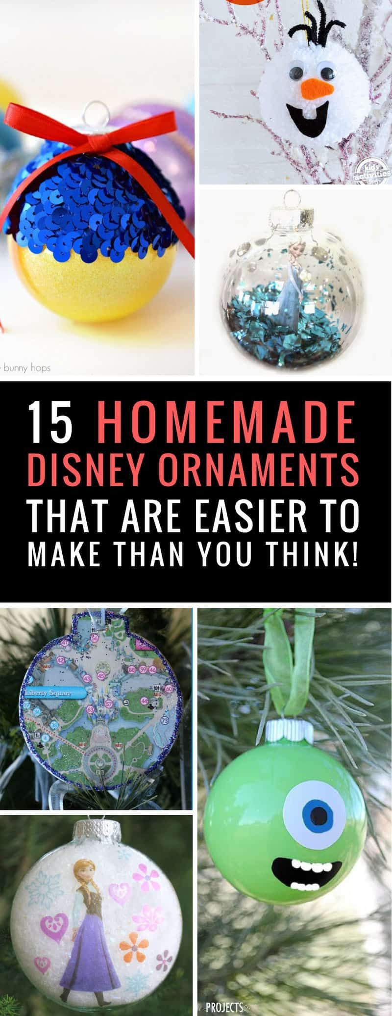 15 Fabulous DIY Disney Inspired Ornaments to Bring Some Magic to Your Christmas Tree - 15 Fabulous DIY Disney Inspired Ornaments to Bring Some Magic to Your Christmas Tree -   19 diy Christmas esferas ideas