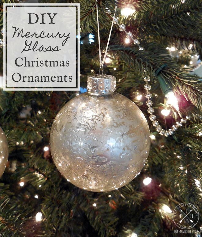DIY Mercury Glass Christmas Ornaments - DIY Mercury Glass Christmas Ornaments -   19 diy Christmas esferas ideas