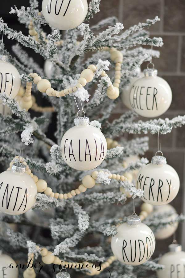 Rae Dunn Inspired Christmas Ornament DIY - Amber Simmons - Rae Dunn Inspired Christmas Ornament DIY - Amber Simmons -   19 diy Christmas esferas ideas