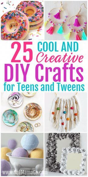 25 Cool and Creative DIY Crafts for Teens and Tweens - See Mama Go - 25 Cool and Creative DIY Crafts for Teens and Tweens - See Mama Go -   19 diy Crafts for tweens ideas