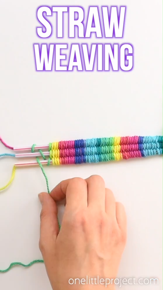 Straw Weaving Instructions | How to Weave with Drinking Straws and Yarn - Straw Weaving Instructions | How to Weave with Drinking Straws and Yarn -   19 diy Crafts for tweens ideas