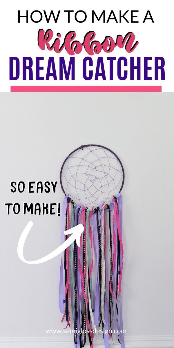 How to Make a Ribbon Dream Catcher - How to Make a Ribbon Dream Catcher -   19 diy Dream Catcher doily ideas
