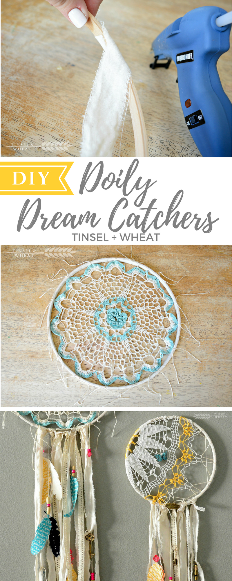 19 diy Dream Catcher doily ideas