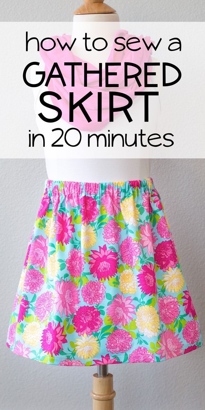 How to Sew an Elastic Waist Skirt (free pattern 12 mo to 16) - How to Sew an Elastic Waist Skirt (free pattern 12 mo to 16) -   19 diy Easy girls ideas