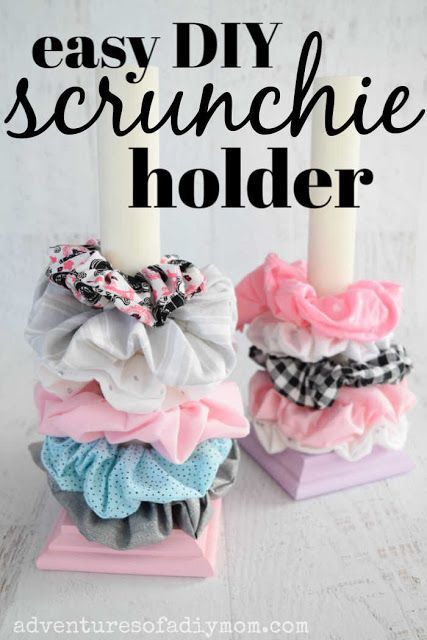 DIY Scrunchie Holder - DIY Scrunchie Holder -   19 diy Easy girls ideas