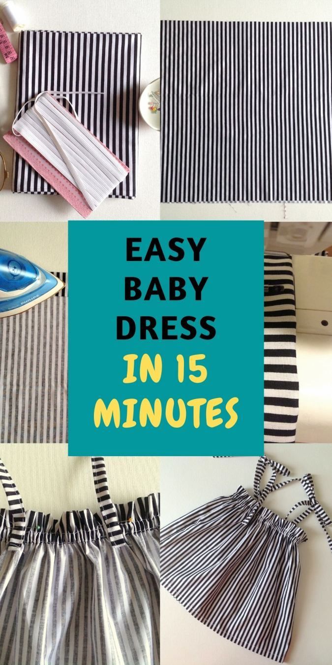 15- Minute Baby Dress from a Rectangle - Sew Crafty Me - 15- Minute Baby Dress from a Rectangle - Sew Crafty Me -   19 diy Easy girls ideas