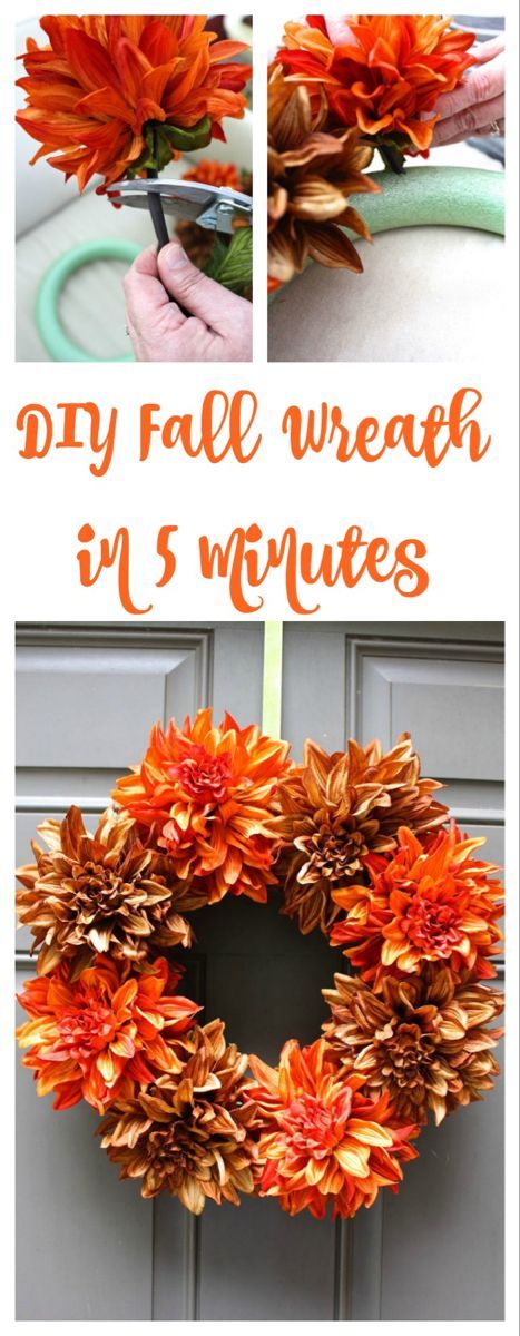 Easy Fall Wreath - 2 Bees in a Pod - Easy Fall Wreath - 2 Bees in a Pod -   19 diy Home Decor fall ideas