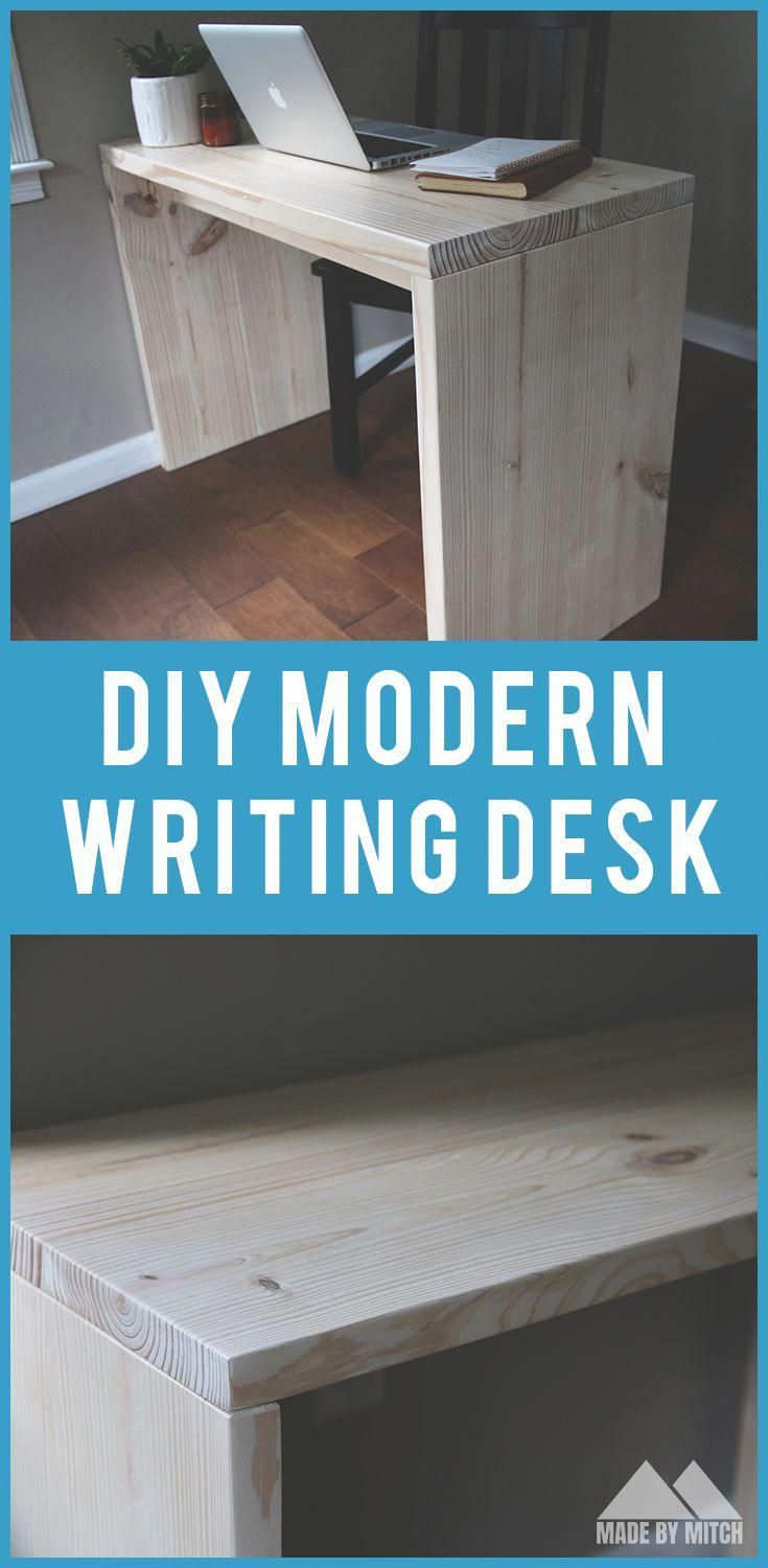 Modern Writing Desk | Made by Mitch - Modern Writing Desk | Made by Mitch -   19 diy Muebles escritorio ideas