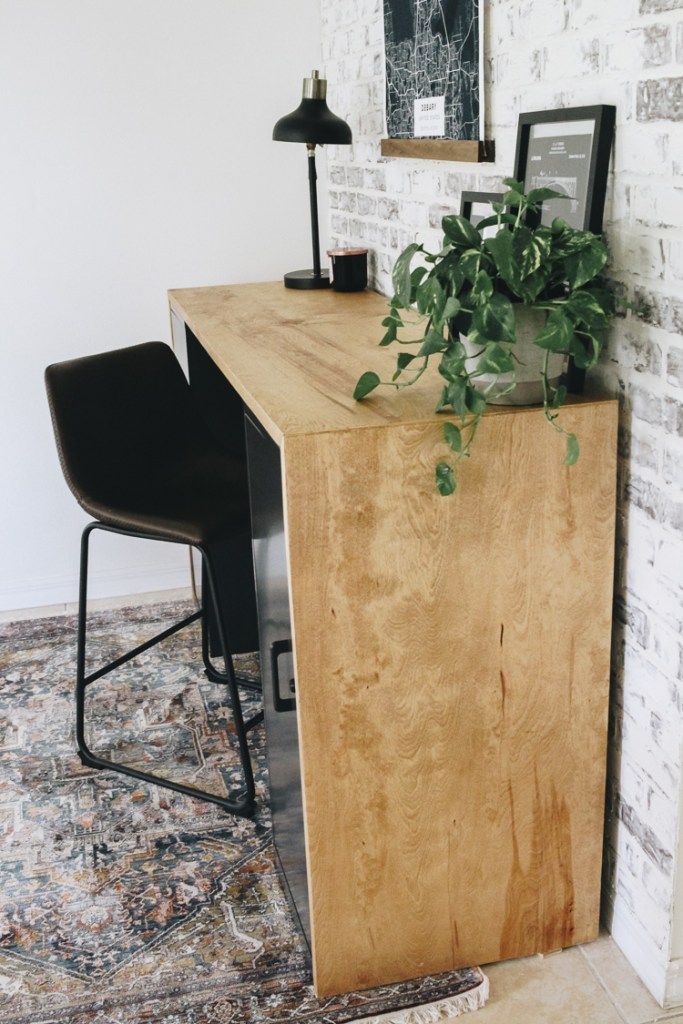 DIY Plywood Desk - Within the Grove - DIY Plywood Desk - Within the Grove -   19 diy Muebles escritorio ideas