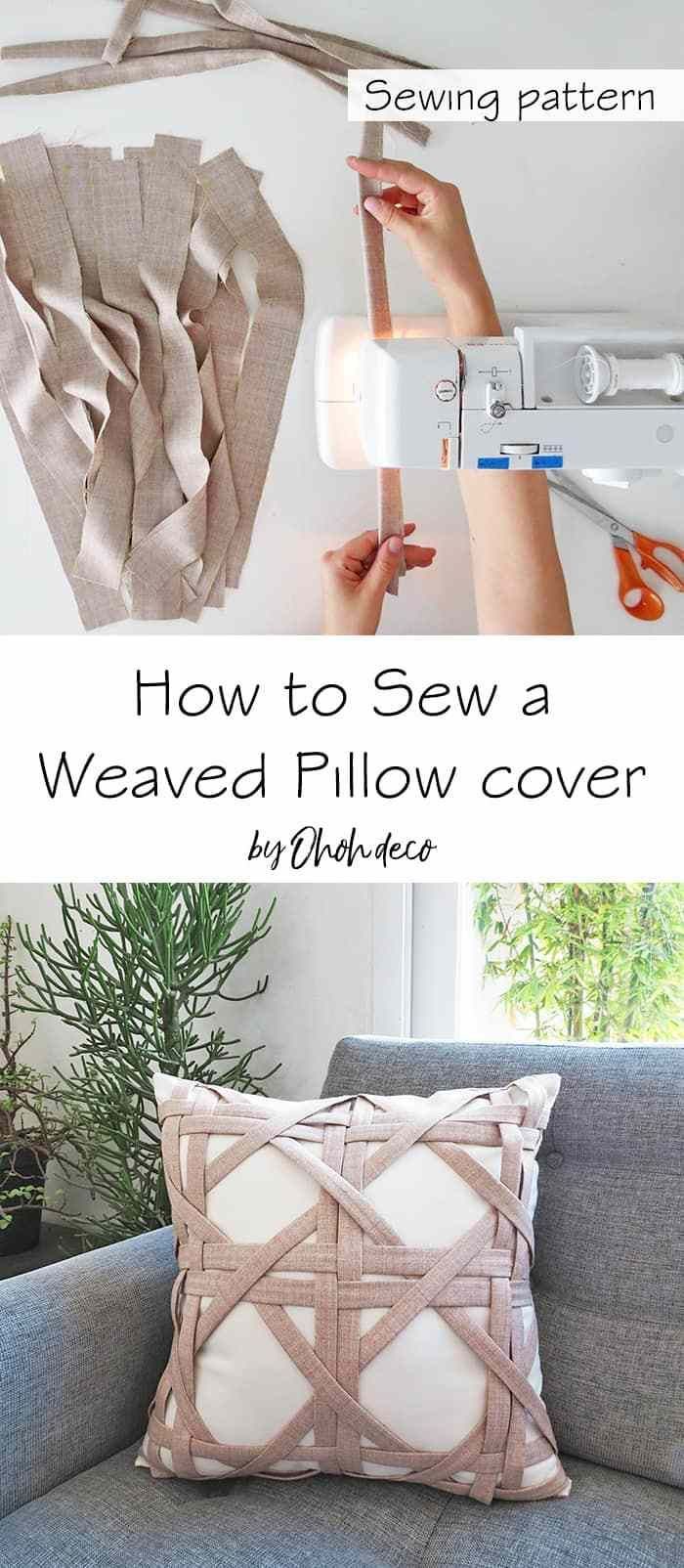 Sew a weaved pillow case - Sew a weaved pillow case -   19 diy Pillows case ideas