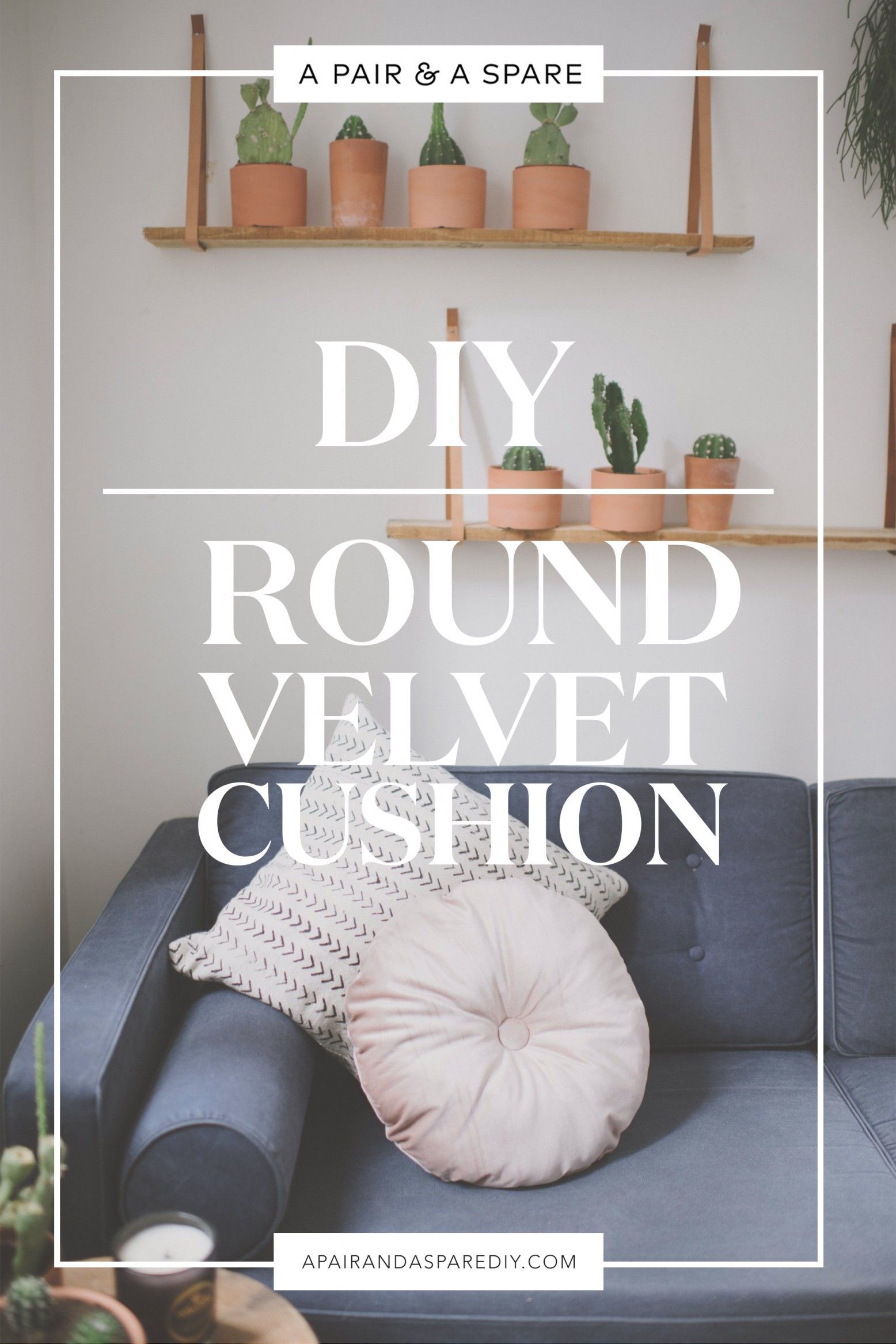DIY Round Velvet Cushion with Covered Buttons | Collective Gen - DIY Round Velvet Cushion with Covered Buttons | Collective Gen -   19 diy Pillows chair ideas