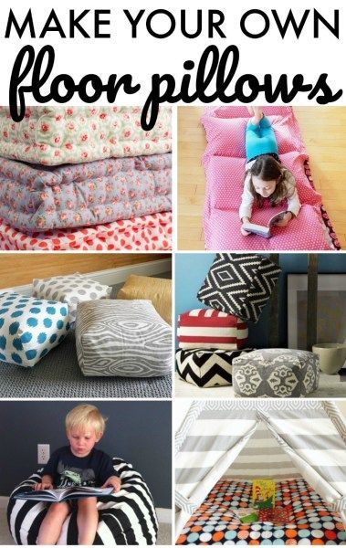 Make Your Own Floor Pillows - Make Your Own Floor Pillows -   19 diy Pillows floor ideas