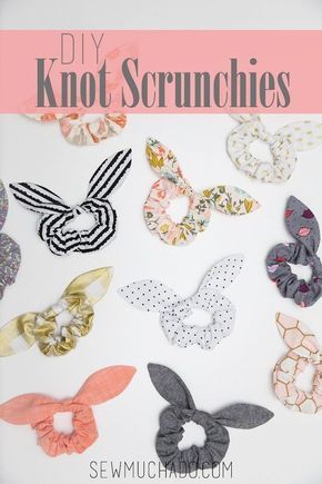 Sewing pattern: Knot scrunchie - Sewing pattern: Knot scrunchie -   19 diy Scrunchie knot ideas
