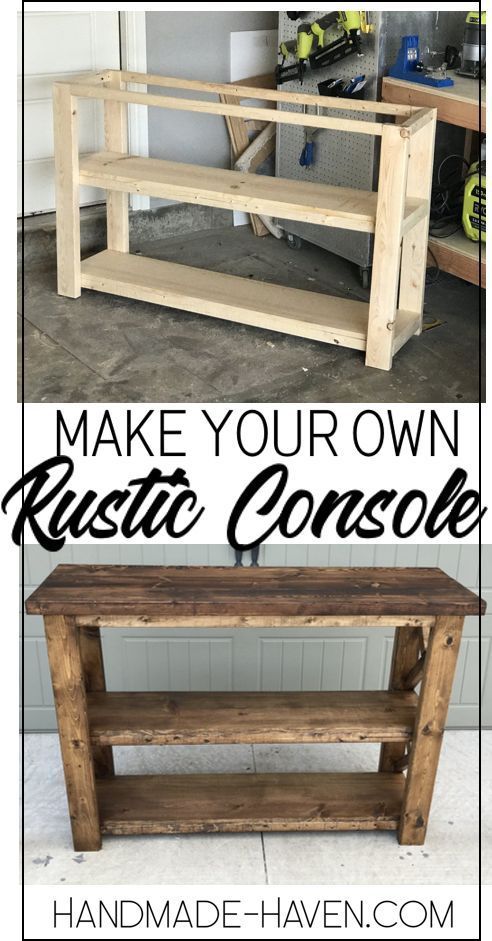 Rustic X Console - Rustic X Console -   19 diy Table rustic ideas