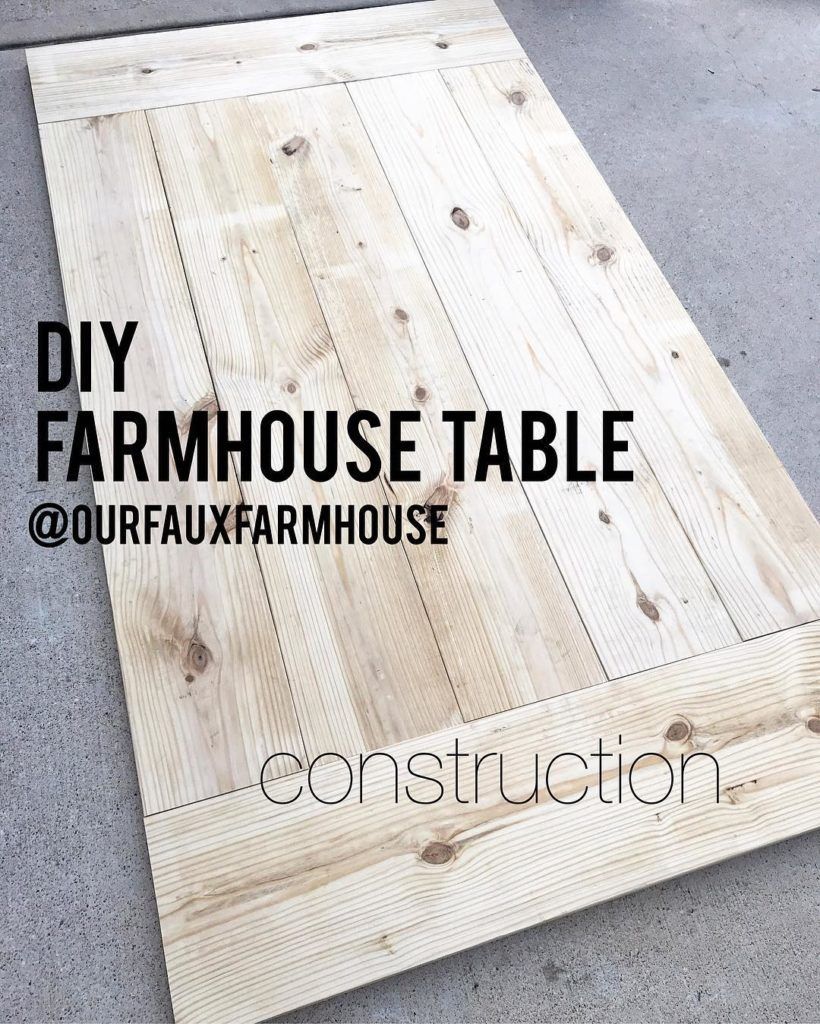 Farmhouse Table DIY » ourfauxfarmhouse.com - Farmhouse Table DIY » ourfauxfarmhouse.com -   19 diy Table rustic ideas