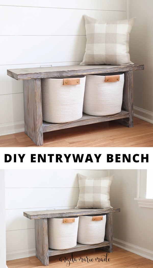 DIY Entryway Bench - DIY Entryway Bench -   19 diy Wood bench ideas