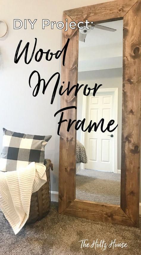How to Build a DIY Wood Mirror Frame - The Holtz House - How to Build a DIY Wood Mirror Frame - The Holtz House -   19 diy Wood decor ideas
