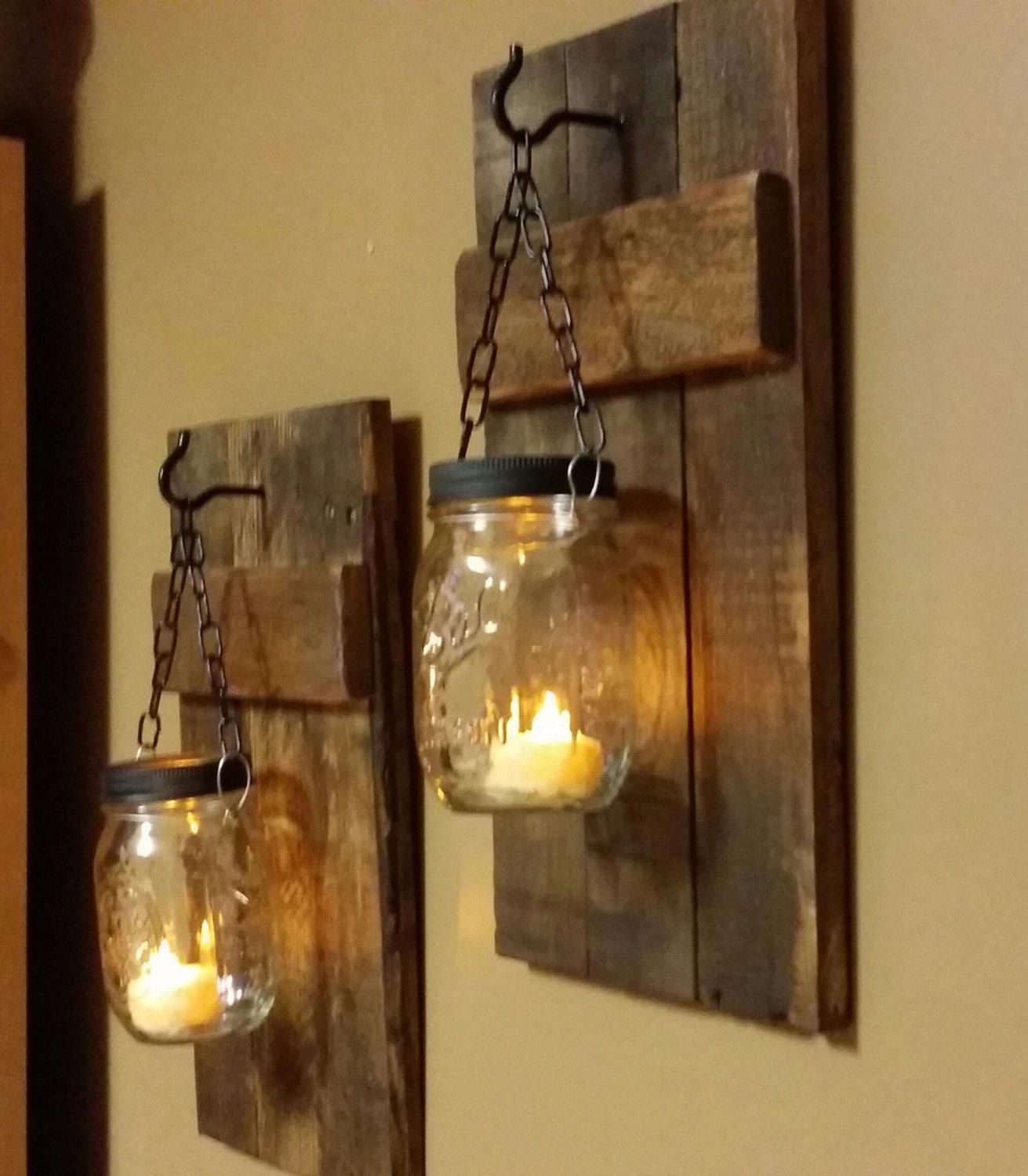 Rustic  Home  Decor Rustic Candle sconce Home and Living | Etsy - Rustic  Home  Decor Rustic Candle sconce Home and Living | Etsy -   19 diy Wood decor ideas