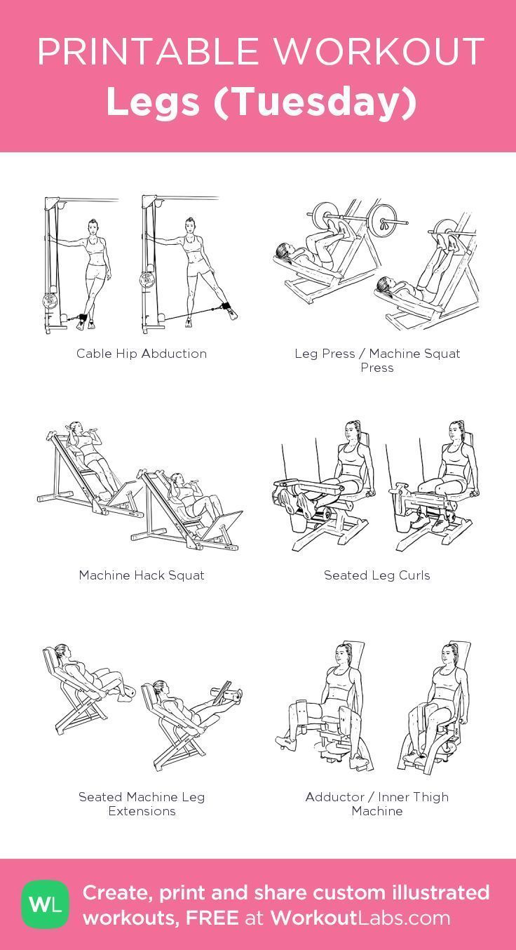 Legs (Tuesday) · WorkoutLabs Fit - Legs (Tuesday) · WorkoutLabs Fit -   19 fitness Routine gym ideas
