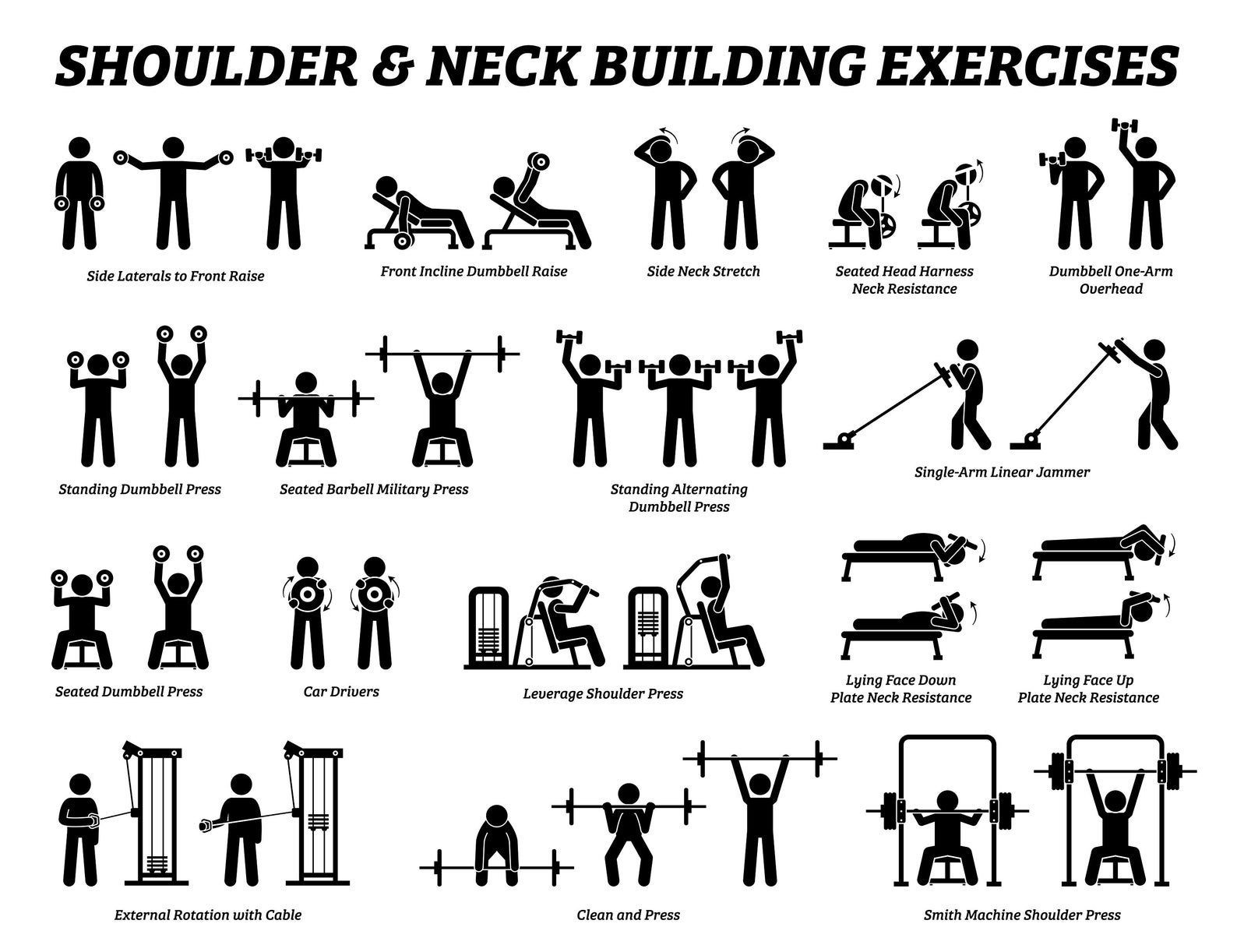 Muscle Building Body Builder Gym Fitness Exercise Weight Training Bodybuilder Lifting Workout Sport SVG PNG Icons Stick Figure Bundle Vector - Muscle Building Body Builder Gym Fitness Exercise Weight Training Bodybuilder Lifting Workout Sport SVG PNG Icons Stick Figure Bundle Vector -   19 fitness Routine gym ideas