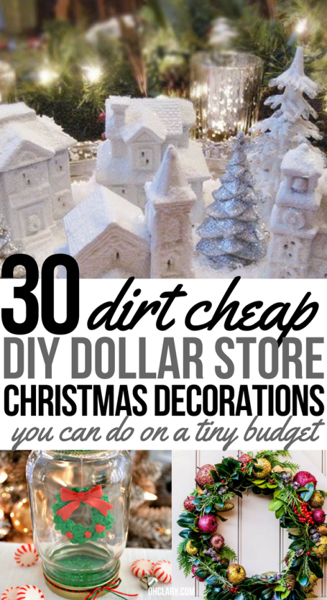 19 inexpensive diy Christmas Decorations ideas