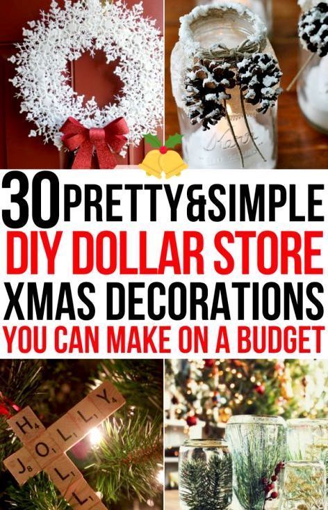 30 DIY Dollar Store Christmas Decorations You Can Make With Your Kids [2019] - 30 DIY Dollar Store Christmas Decorations You Can Make With Your Kids [2019] -   19 inexpensive diy Christmas Decorations ideas