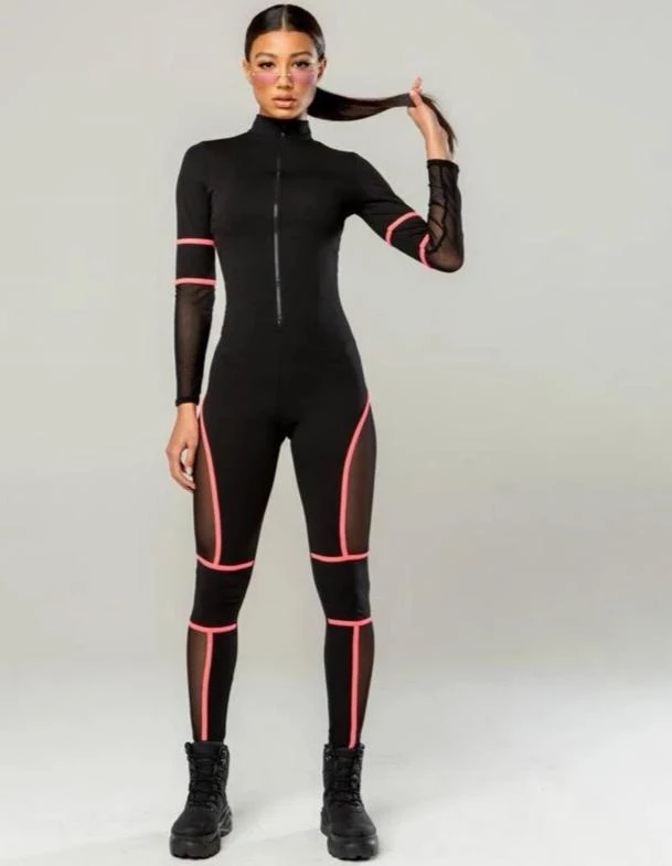 Women's Black Athleisure Jumpsuits - Women's Black Athleisure Jumpsuits -   19 style Black sport ideas